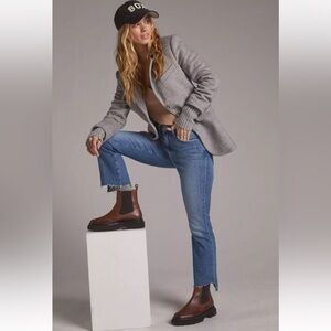 Mother Insider Crop Step Fray Jeans | 31